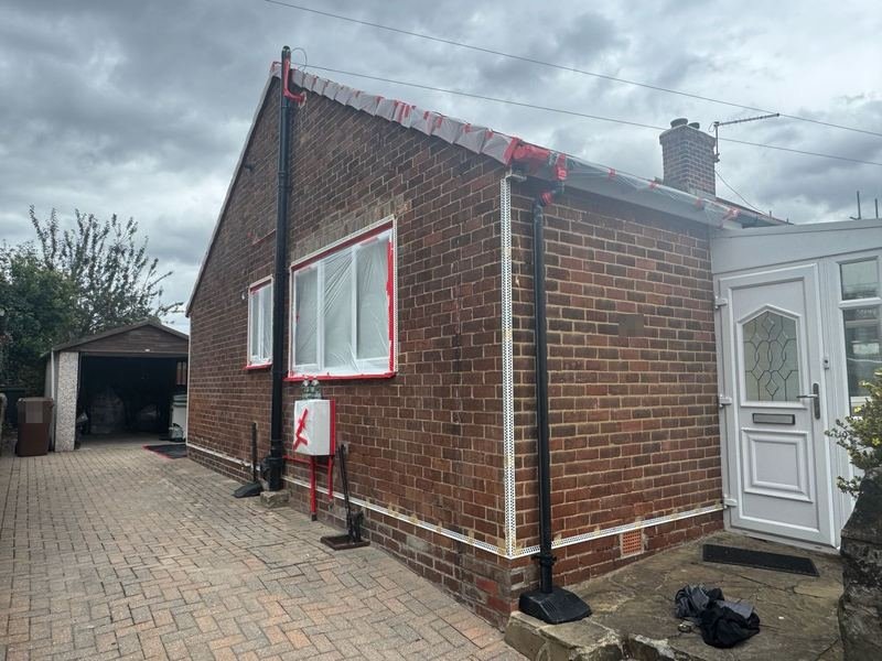 View of the bungalow in Horsforth, Leeds during the work, photo 3
