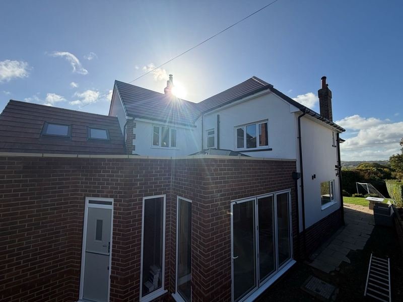 View of the house in Horsforth, Leeds after silicone render, photo 7