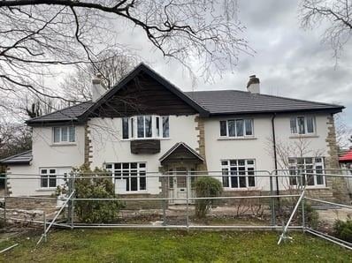 View of the house in Cookridge, Leeds after silicone render, photo 7