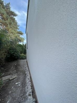 View of the extension in Harrogate after silicone render, photo 2