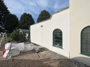 View of the extension in Harrogate after silicone render, photo 7