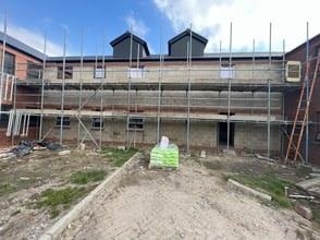 View of the nursing home in Blackburn after monocouche render, photo 8