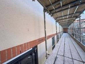 View of the nursing home in Blackburn after monocouche render, photo 15