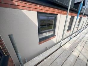 View of the nursing home in Blackburn after monocouche render, photo 13