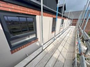 View of the nursing home in Blackburn after monocouche render, photo 5
