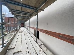 View of the nursing home in Blackburn after monocouche render, photo 19