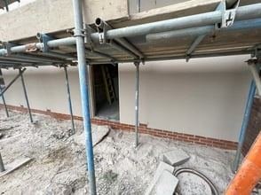 View of the nursing home in Blackburn after monocouche render, photo 7