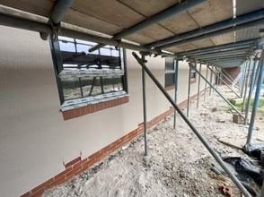 View of the nursing home in Blackburn after monocouche render, photo 14