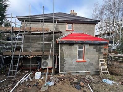 View of the house in Cookridge, Leeds after silicone render, photo 12