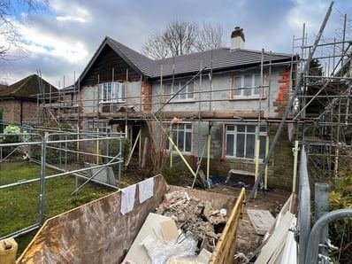 View of the house in Cookridge, Leeds after silicone render, photo 16
