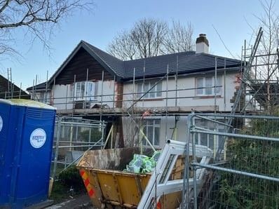 View of the house in Cookridge, Leeds after silicone render, photo 11