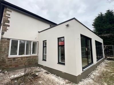 View of the house in Cookridge, Leeds after silicone render, photo 10