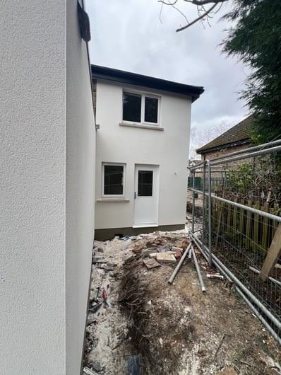 View of the house in Cookridge, Leeds after silicone render, photo 6