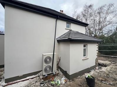 View of the house in Cookridge, Leeds after silicone render, photo 13