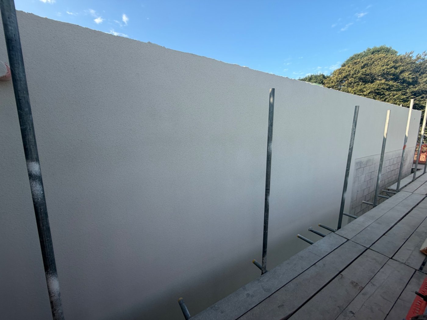 Ash White silicone render finish at Starbucks in Spalding