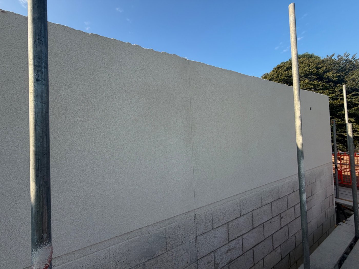 Ash White silicone render finish at Starbucks in Spalding